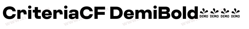 CriteriaCF DemiBold字体转换